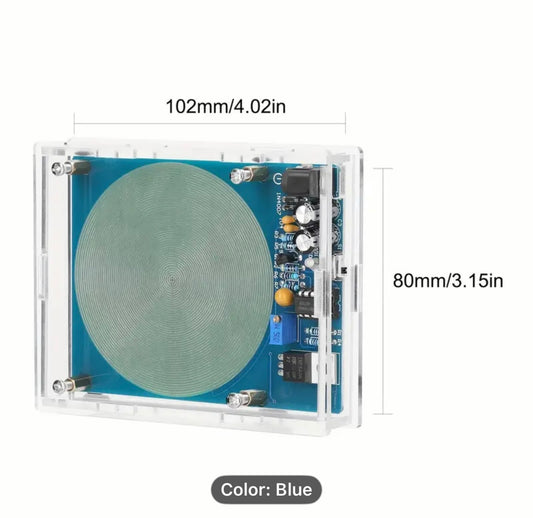 7.83 hertz Schumann Resonance Generator Ultra-low Frequency Pulse Audio Resonator USB Interface with Clear Covered Case (Blue)