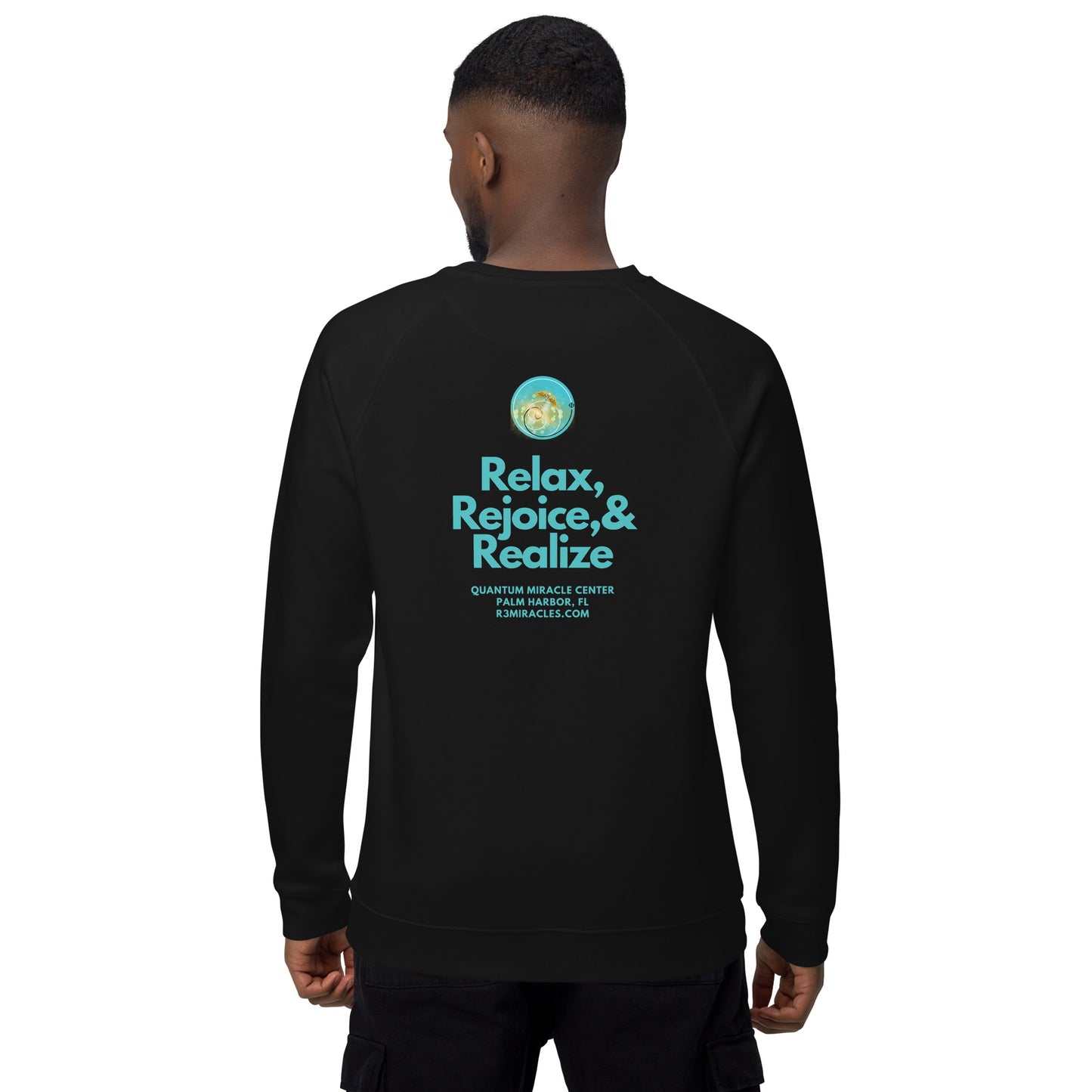 R3 Miracles Unisex organic raglan sweatshirt