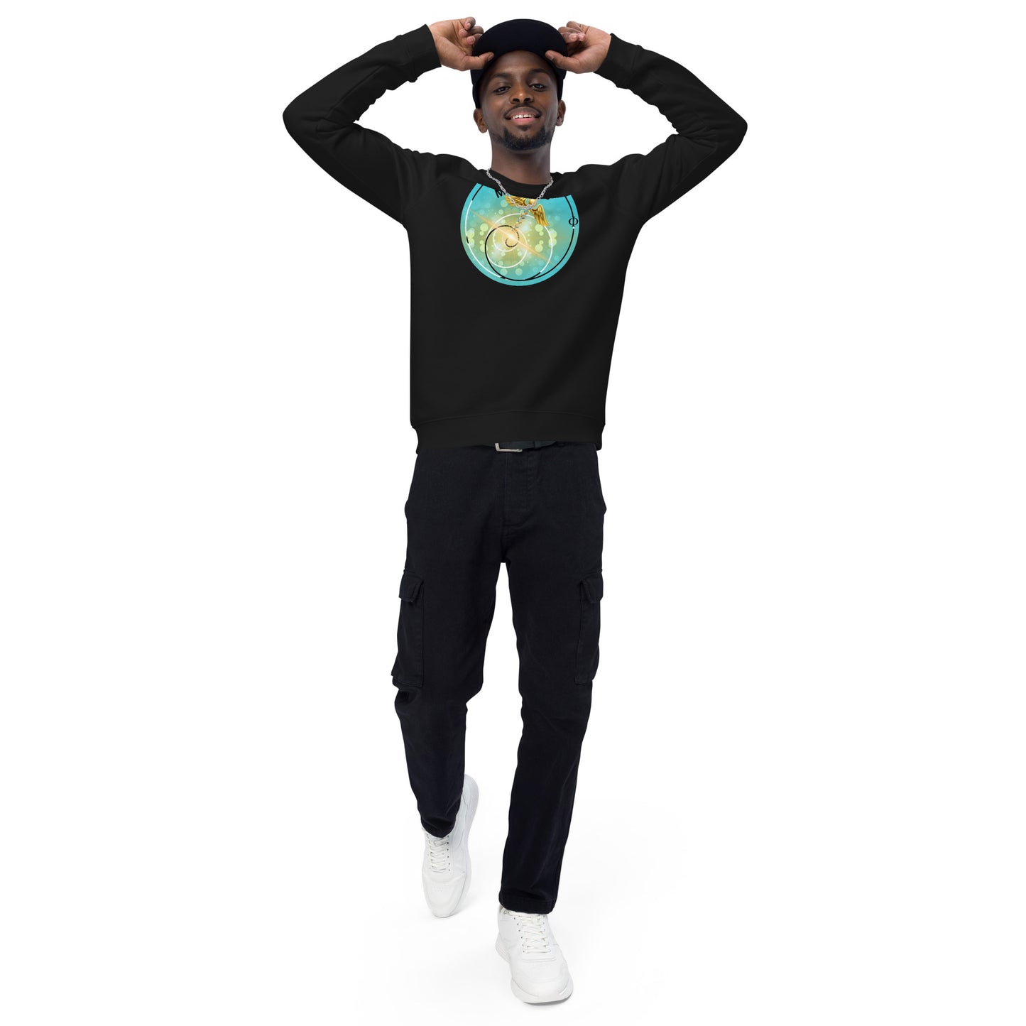R3 Miracles Unisex organic raglan sweatshirt