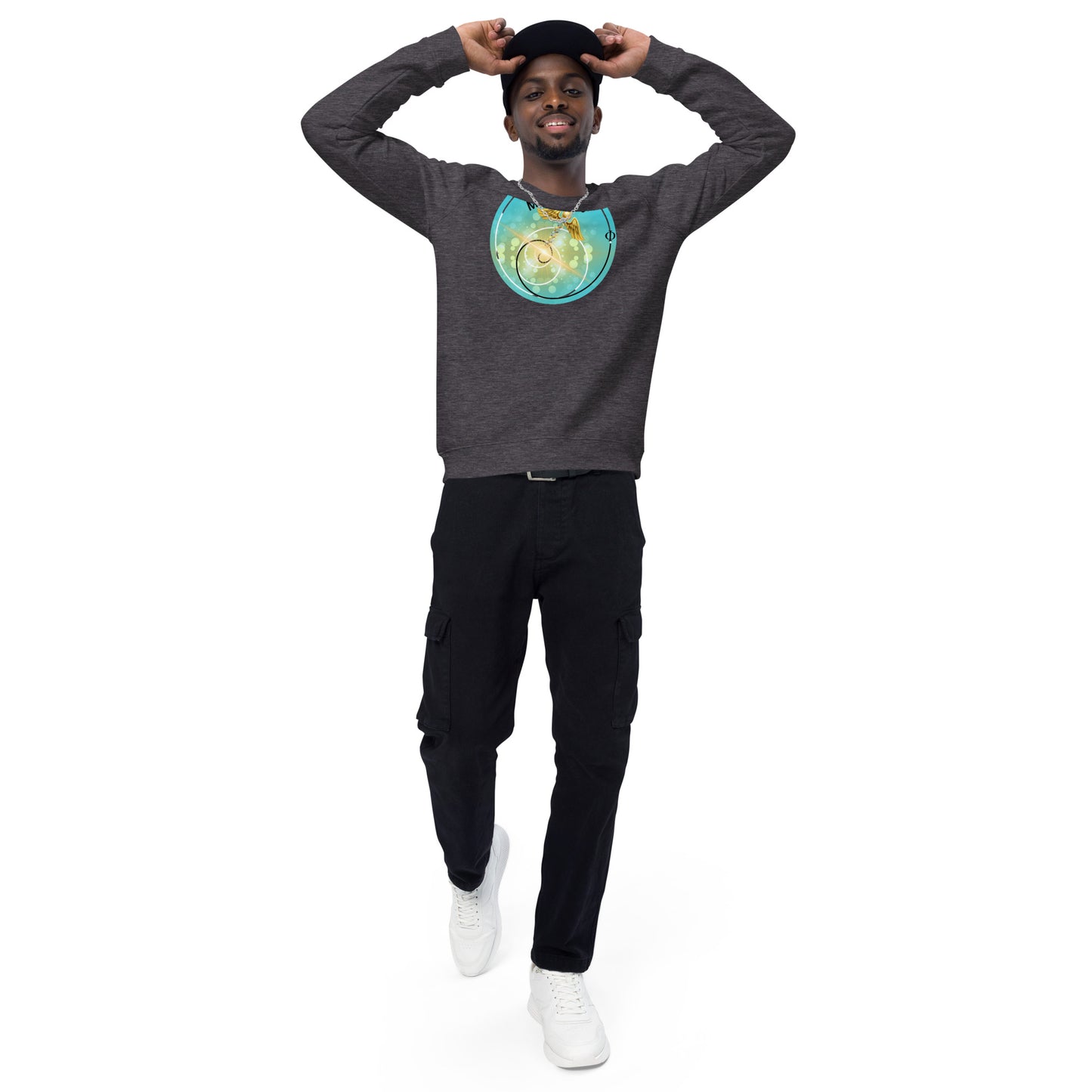 R3 Miracles Unisex organic raglan sweatshirt