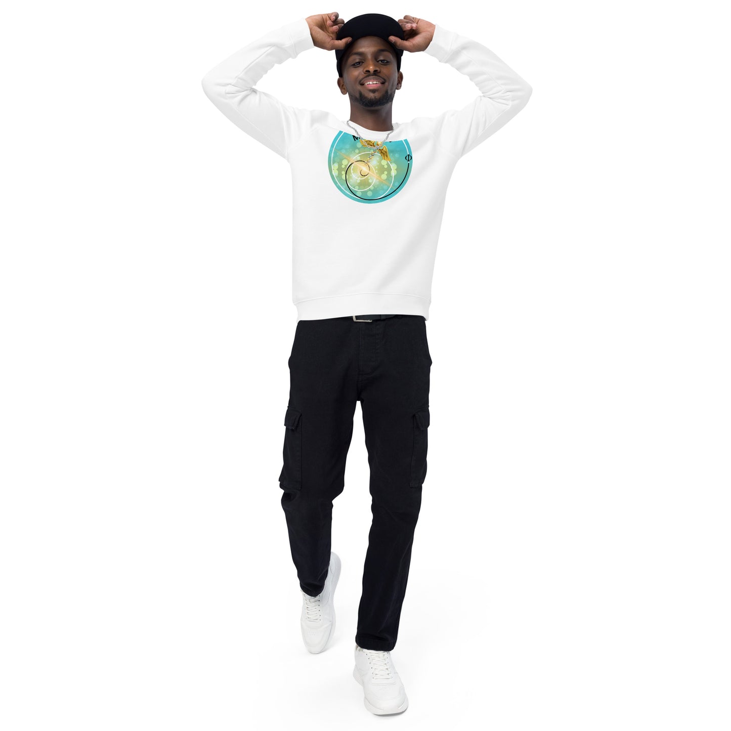 R3 Miracles Unisex organic raglan sweatshirt