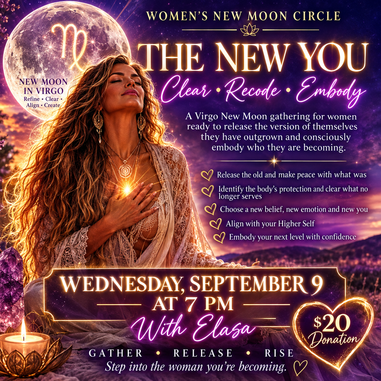 Sept 9th 7pm New Moon Women Circle