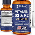 Maximum Strength Vitamin D3 K2 Liquid Drops with MCT Oil – 5,000 IU Liquid Vitamin D3 with K2 – Supports Strong Bones, Heart, Energy, Immunity, and Overall Vitality* - Unflavored 1 Fl Oz