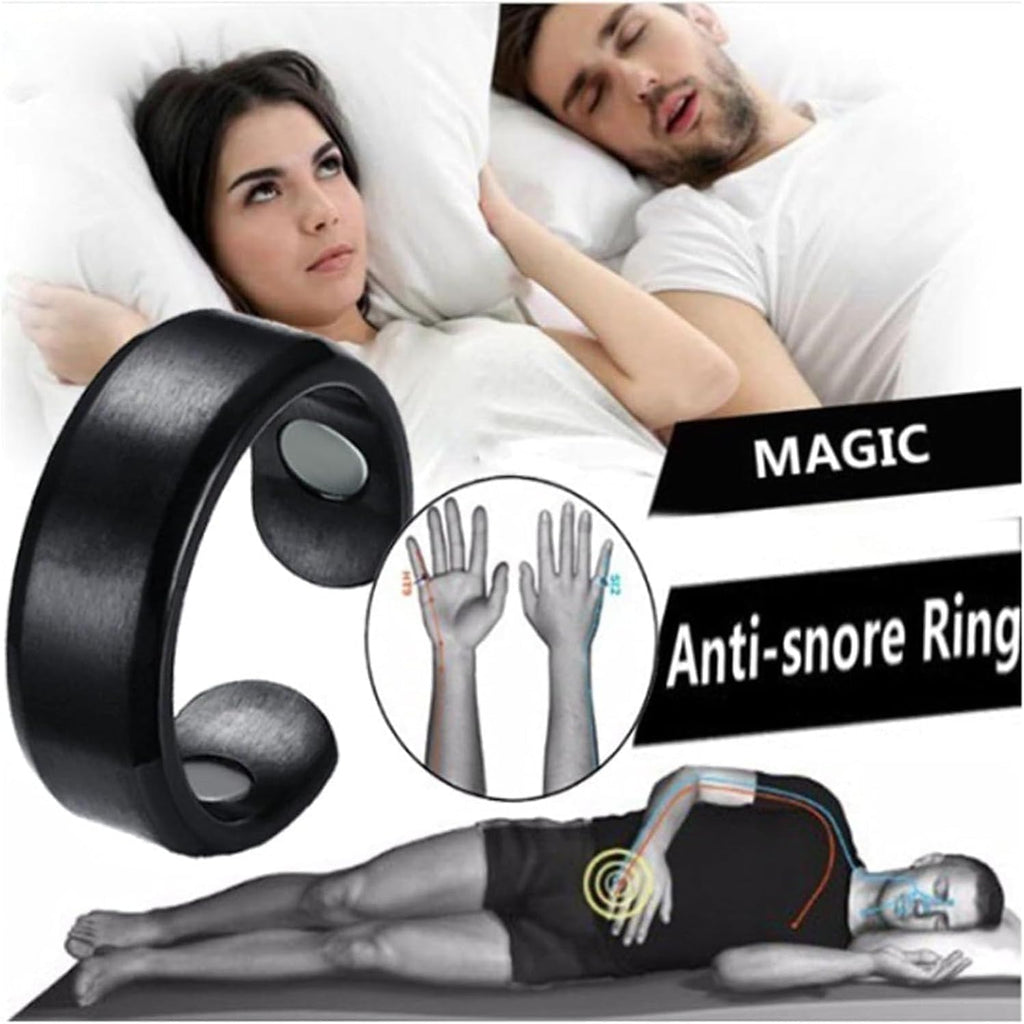 Magnetic Rings for Women, Auvulis Migraine Ring, Anti Snoring Ring, Lymphatic Magnetic Therapy Ring, Fatigue Relief Sleep Aid Magnetic Acupressure Ring (3PCS)