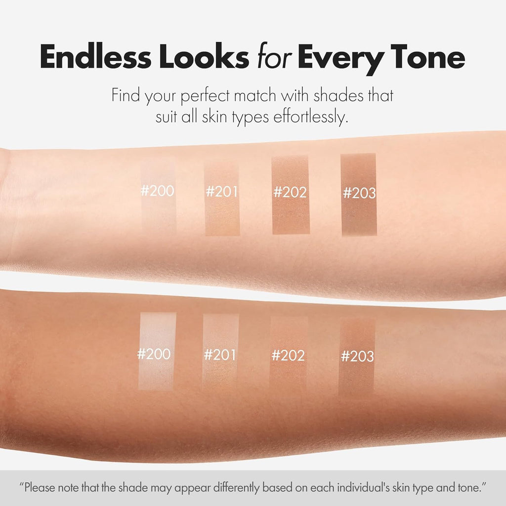 Cover Cream Stick V - Korean Color-Changing Foundation with Detachable Brush - Full to Medium Coverage Base Makeup (201 Light, 0.45 oz) | Korean, Base Makeup, with Detachable Brush
