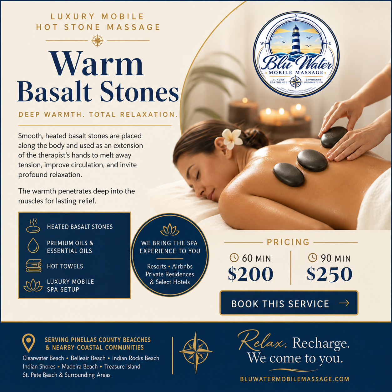 Luxury Mobile Hot Stone Massage