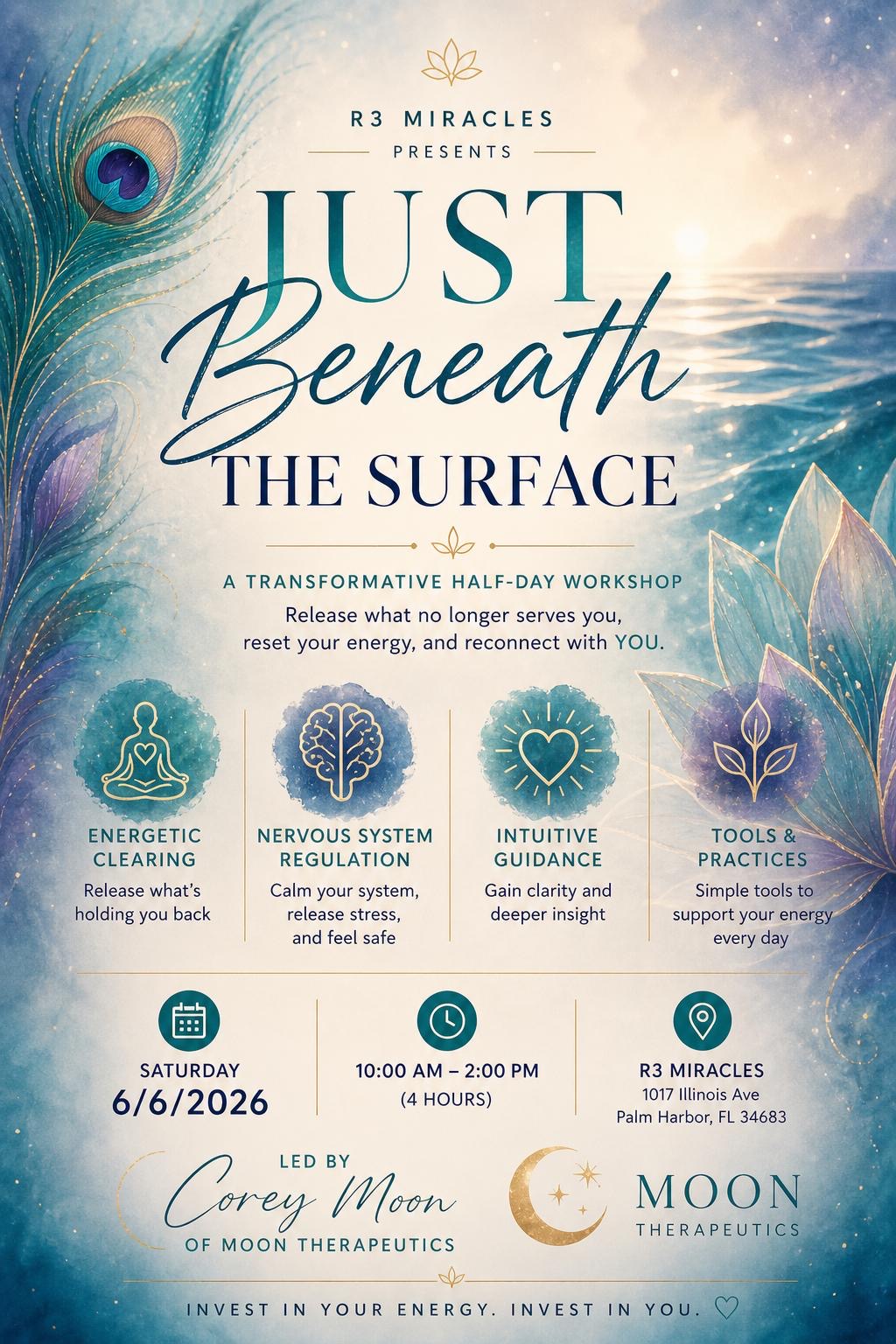 Just Beneath the Surface — Workshop June 6th 10-2pm