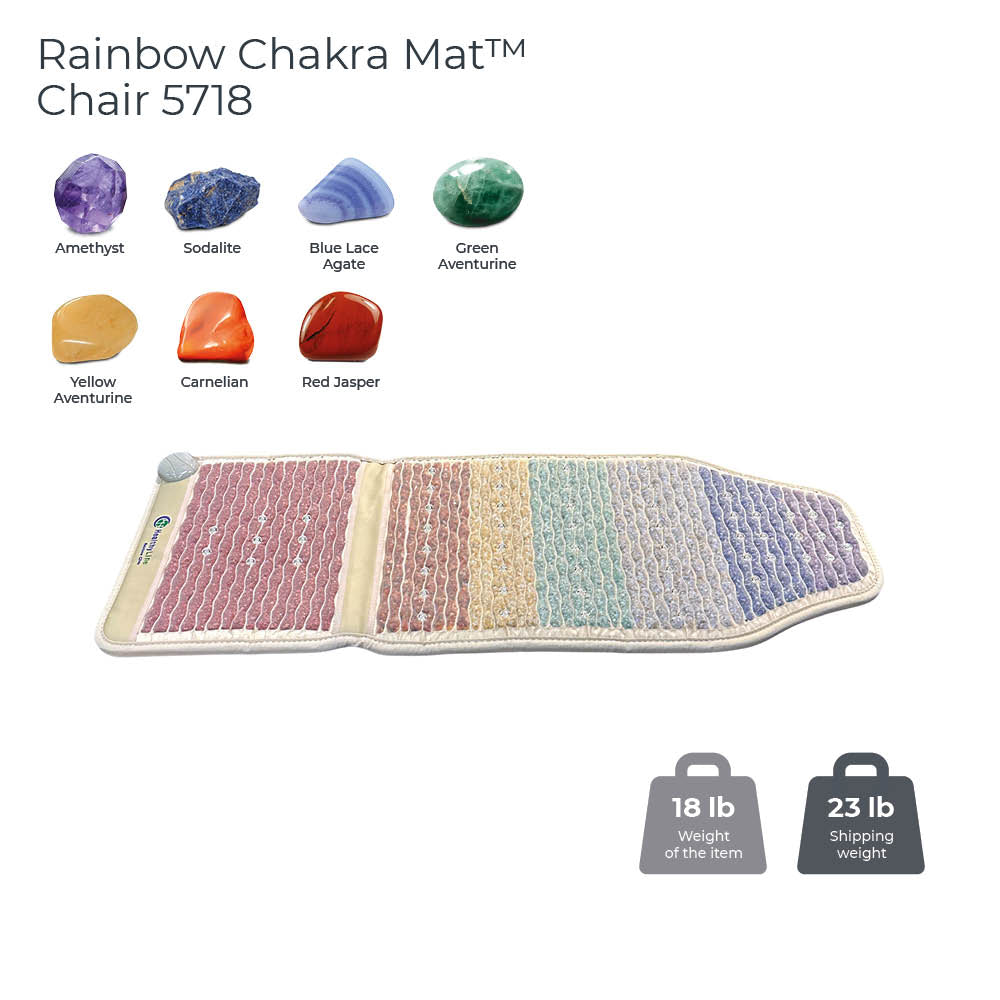 Rainbow Chakra Mat™ Chair 5718 Firm - Photon PEMF InframMat Pro® - R3 Miracles