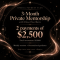$2500 Mentorship Payment Plan for 1/2