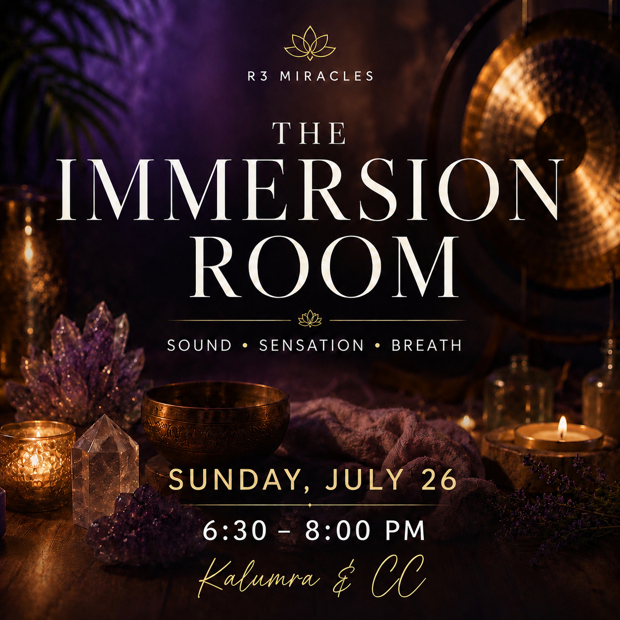 The Immersion Room: A Multisensory Experience  Date Sunday, July 26th • 6:30 PM–8:00 PM