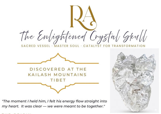 RA • The Enlightened Crystal Skull Event April 11th 11am-1pm private sessions 2pm-5pm