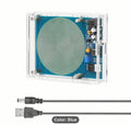 7.83 hertz Schumann Resonance Generator Ultra-low Frequency Pulse Audio Resonator USB Interface with Clear Covered Case (Blue)