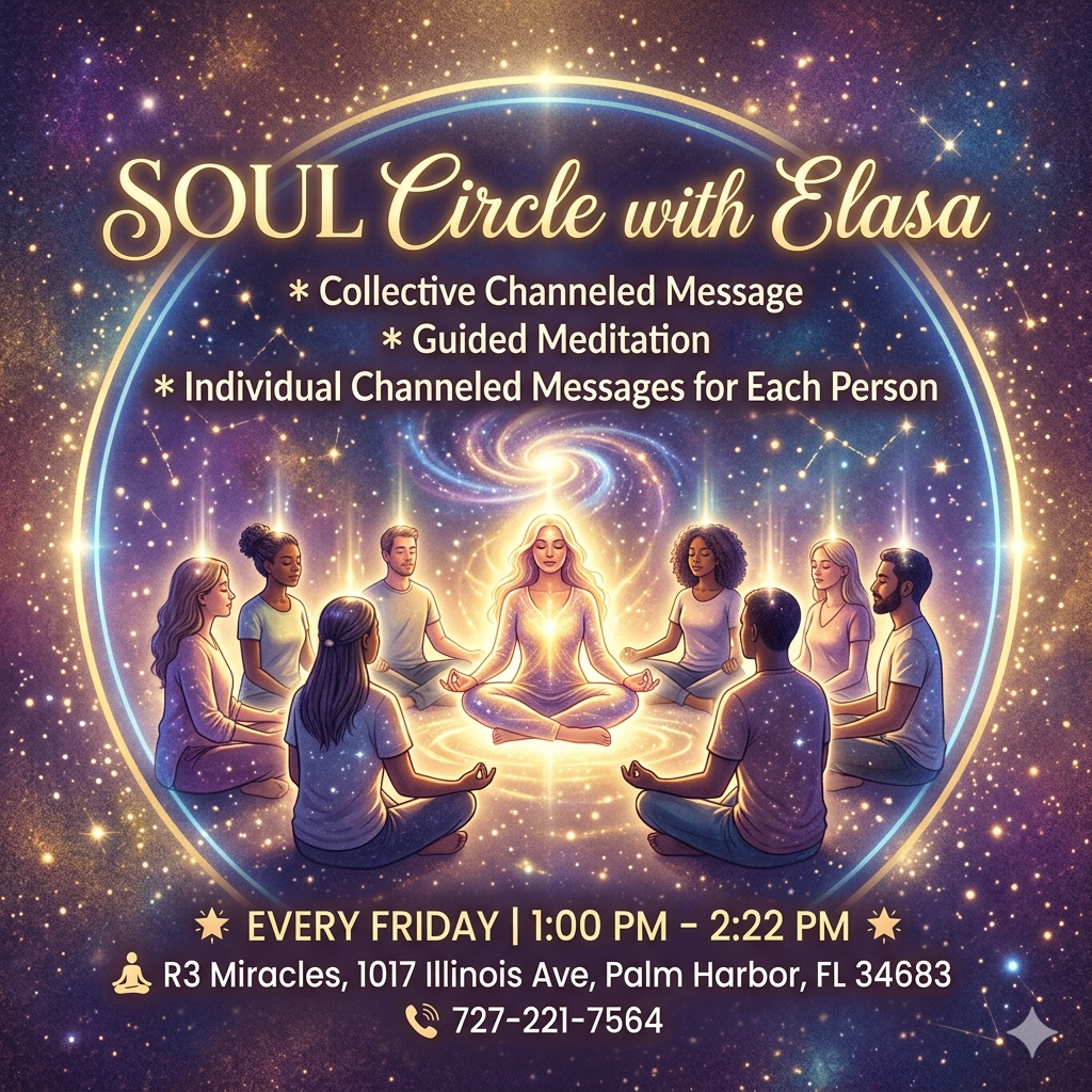 Soul Circle with Elasa — Fridays | 1:00-2:22PM — Elasa