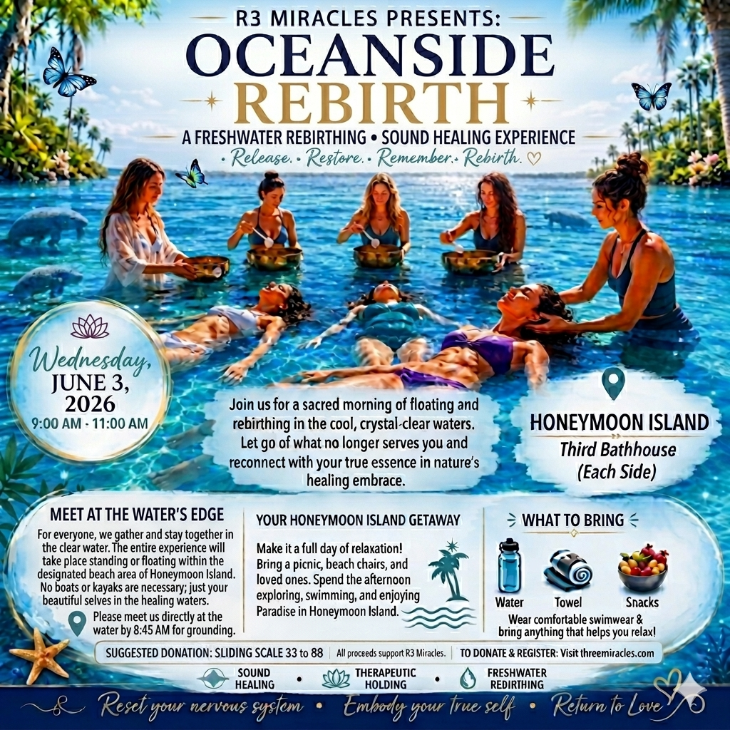 Oceanside Rebirth & Sound Immersion | Honeymoon Island – June 3rd