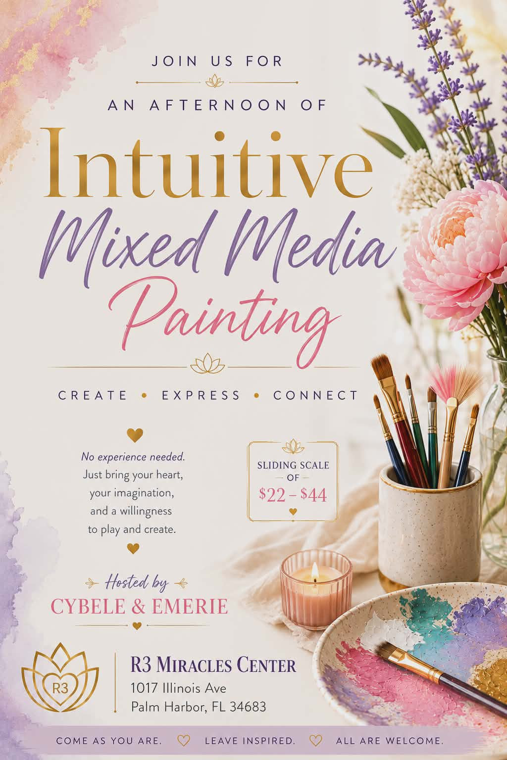 Intuitive Mixed Media Painting: July 9 2:30pm