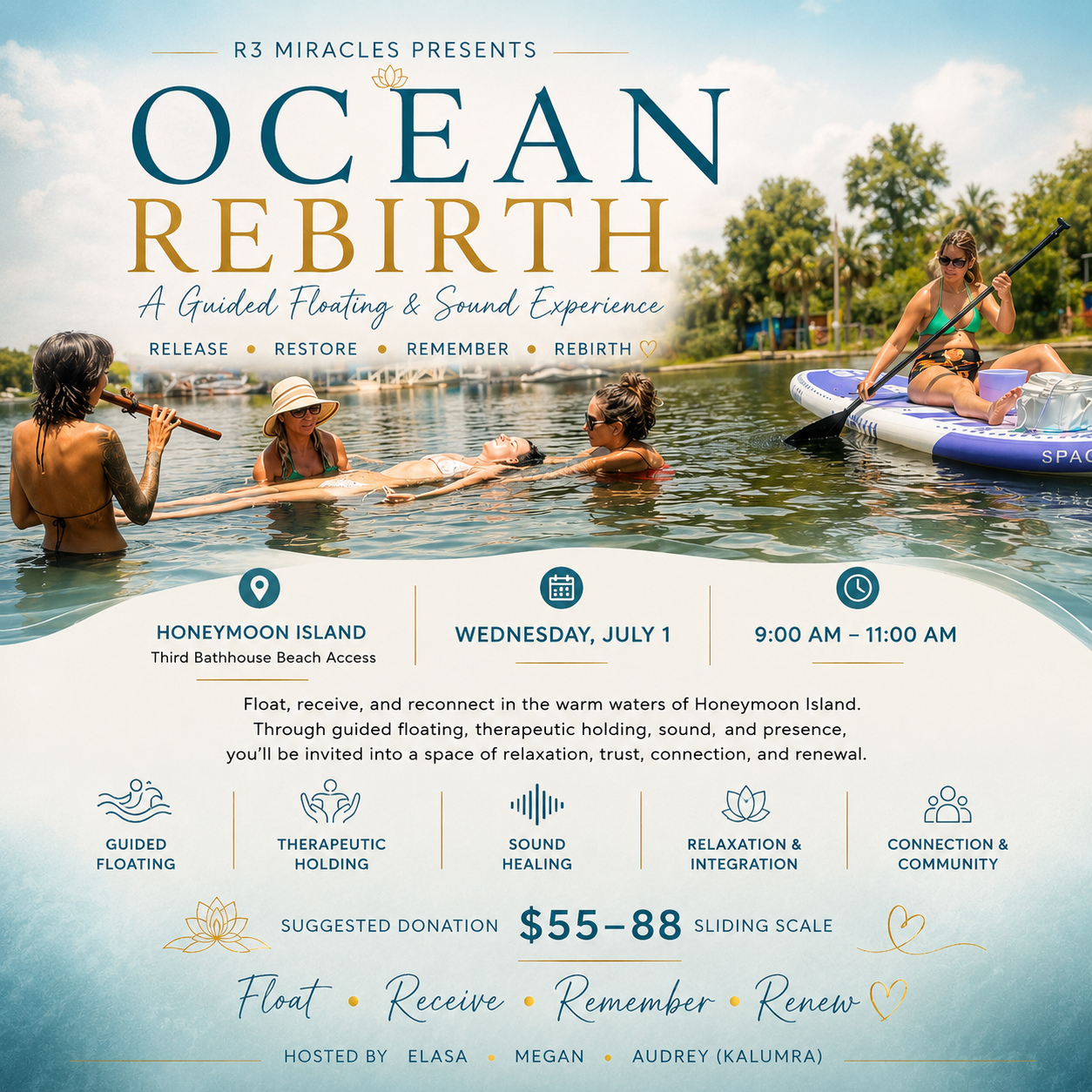 Ocean Rebirth at Honeymoon Island  Wednesday, July 1 | 9:00–11:00 AM