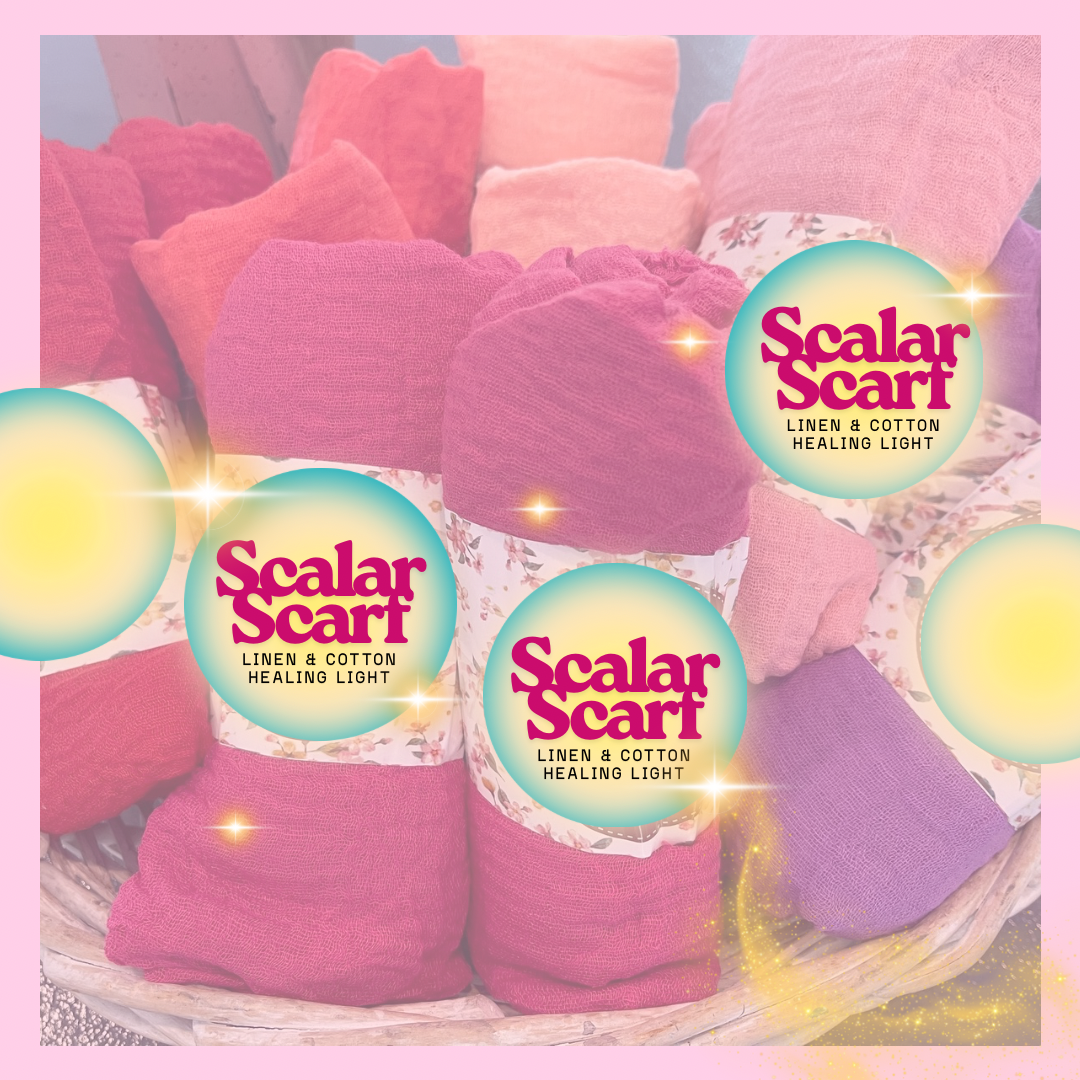Scalar Light-Infused Cotton and Linen Scarf