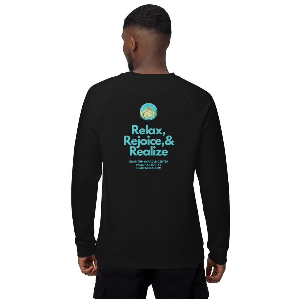 R3 Miracles Unisex organic raglan sweatshirt