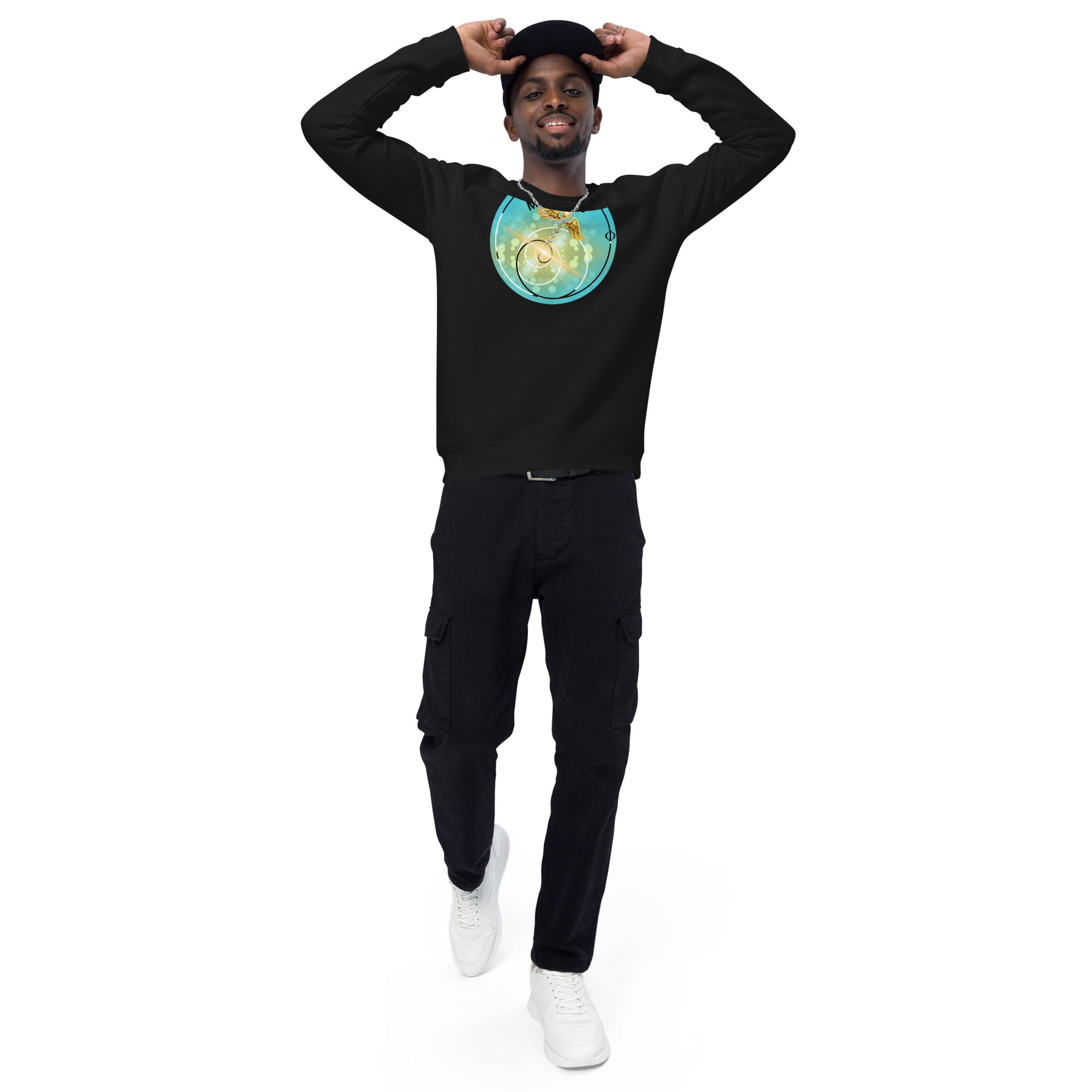 R3 Miracles Unisex organic raglan sweatshirt