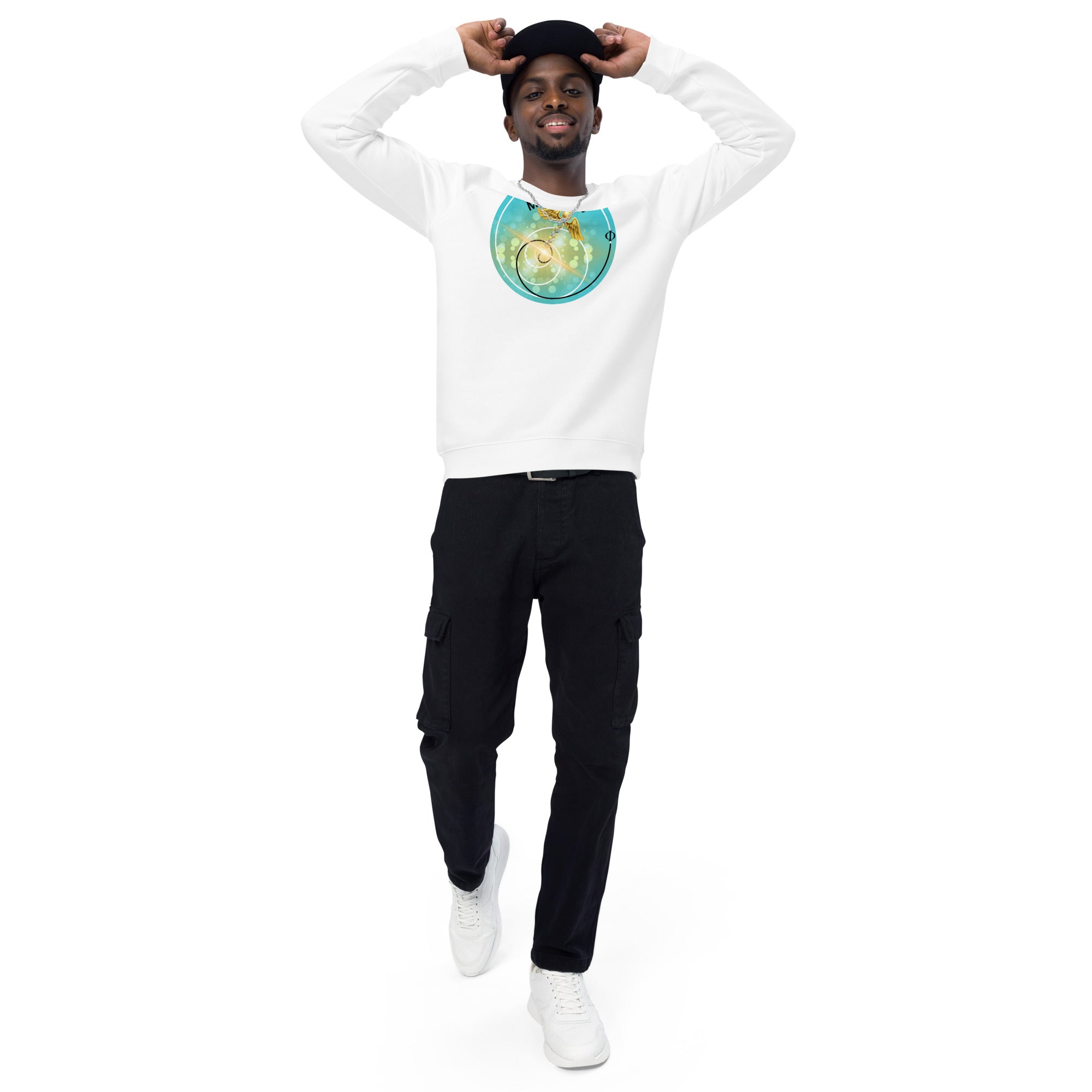 R3 Miracles Unisex organic raglan sweatshirt