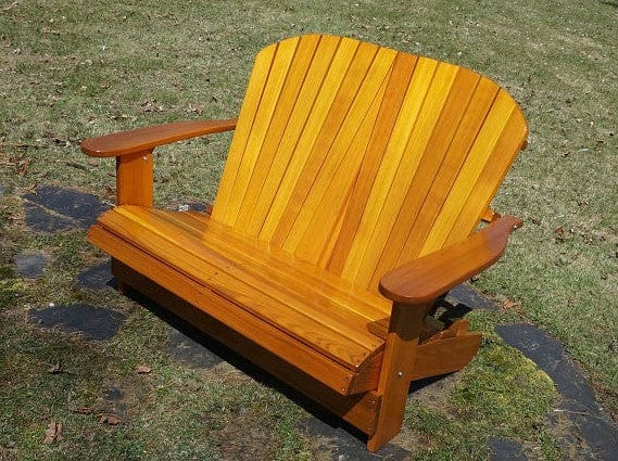 Wooden Folding Loveseat Adirondack Chair - R3 Miracles