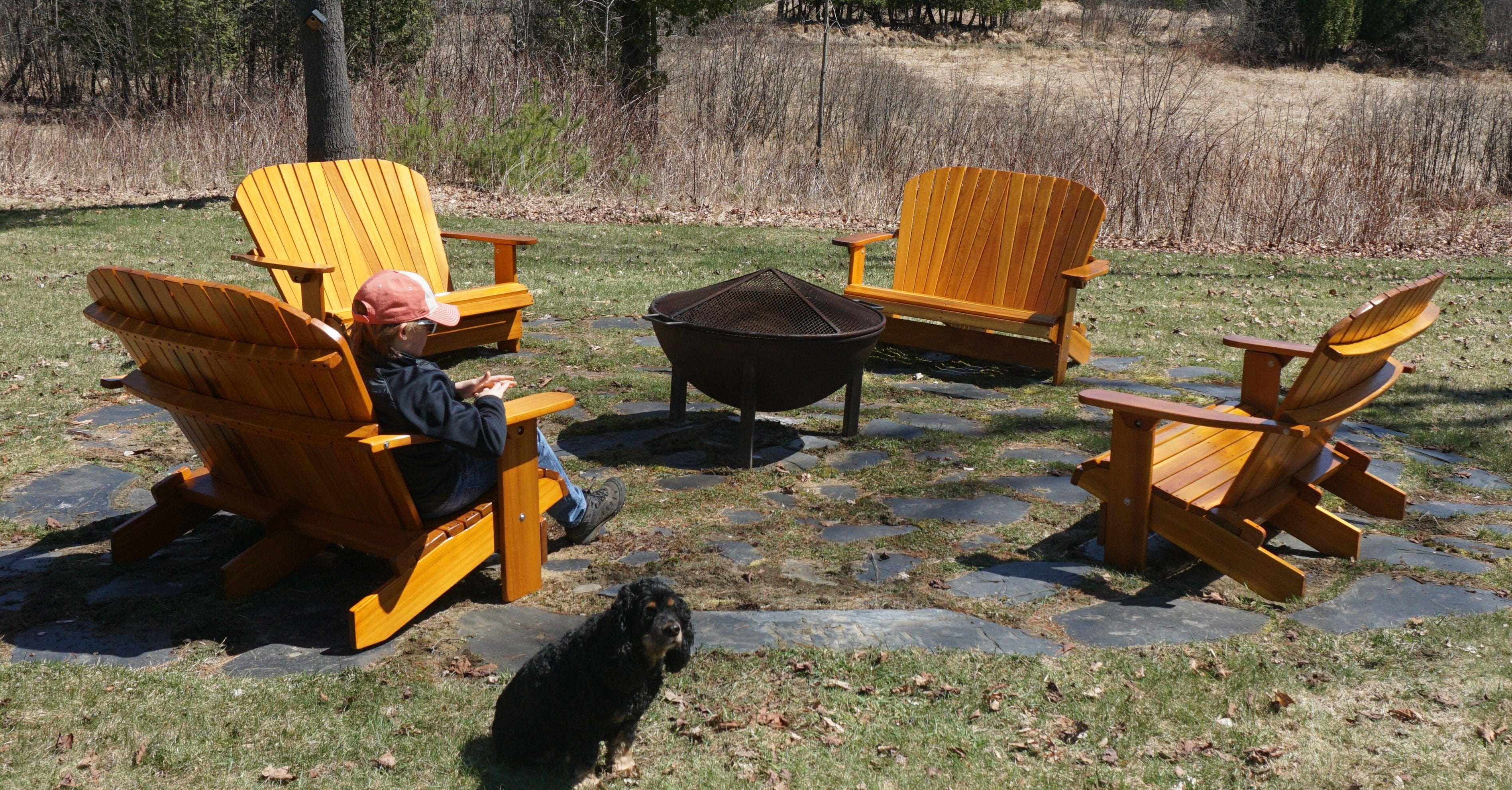 Wooden Folding Loveseat Adirondack Chair - R3 Miracles