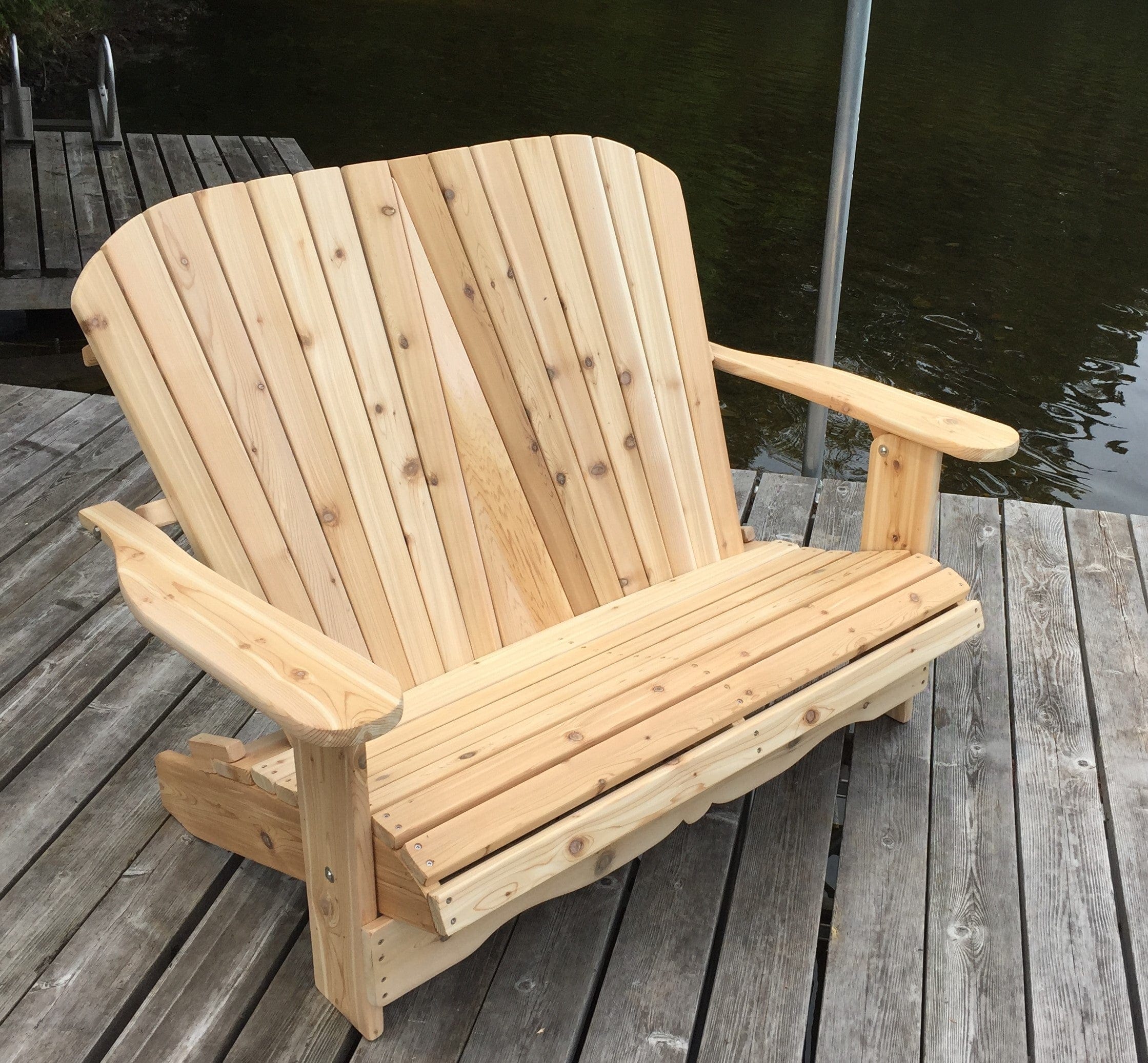 Wooden Folding Loveseat Adirondack Chair - R3 Miracles