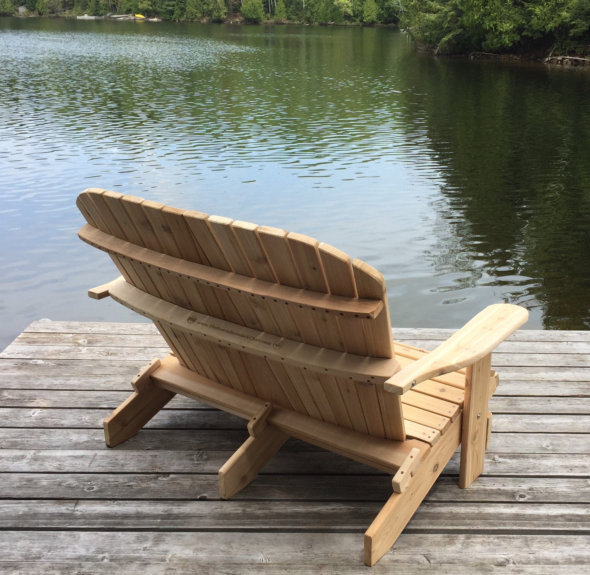 Wooden Folding Loveseat Adirondack Chair - R3 Miracles