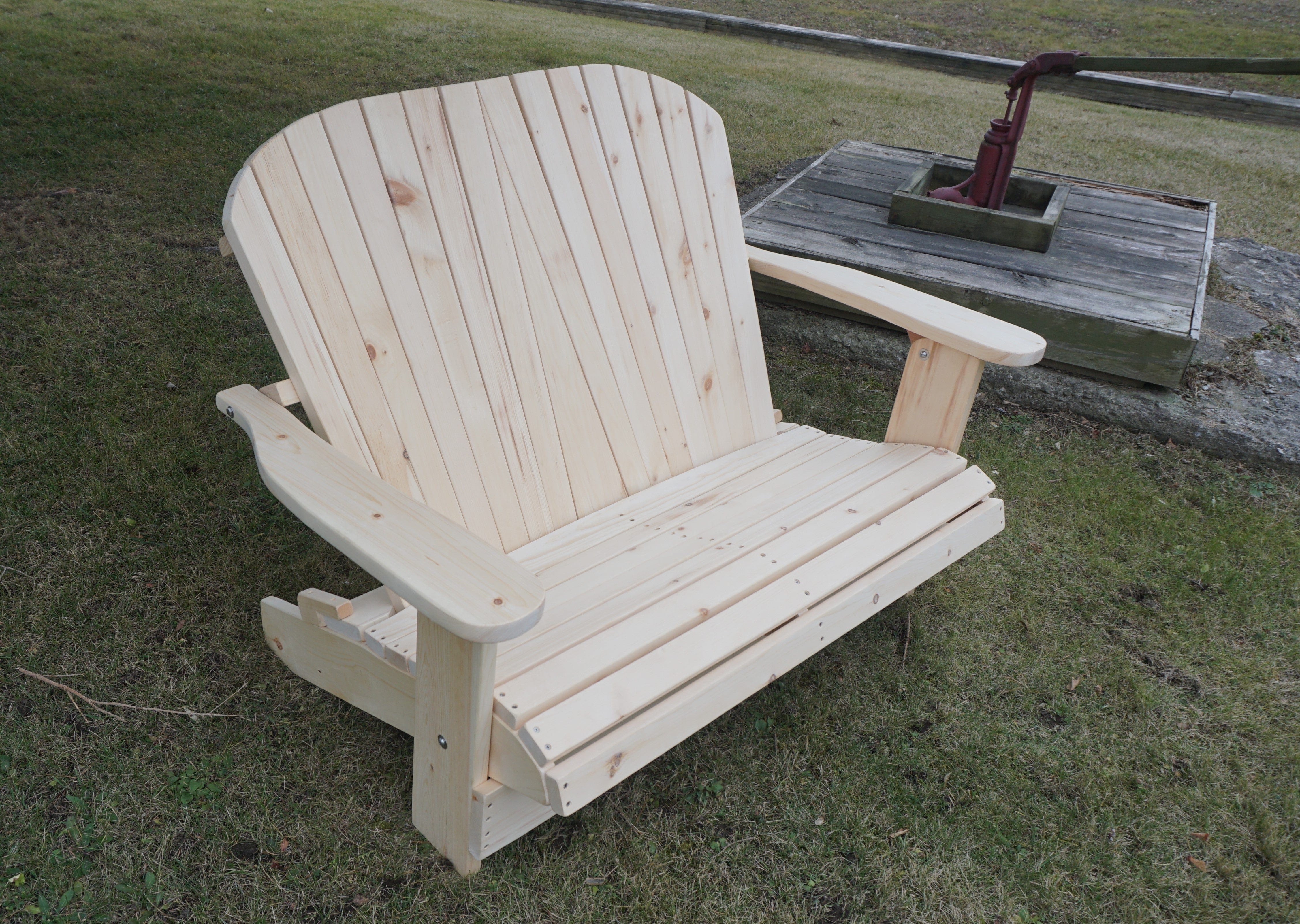 Wooden Folding Loveseat Adirondack Chair - R3 Miracles