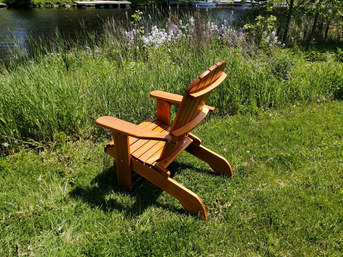 Wooden Folding Upright Adirondack Chair (Large) - R3 Miracles