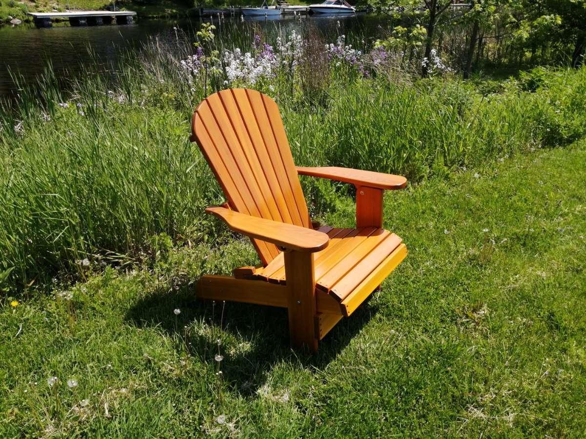 Wooden Folding Upright Adirondack Chair (Large) - R3 Miracles