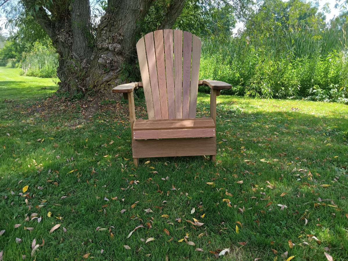 Wooden Folding Upright Adirondack Chair (Large) - R3 Miracles