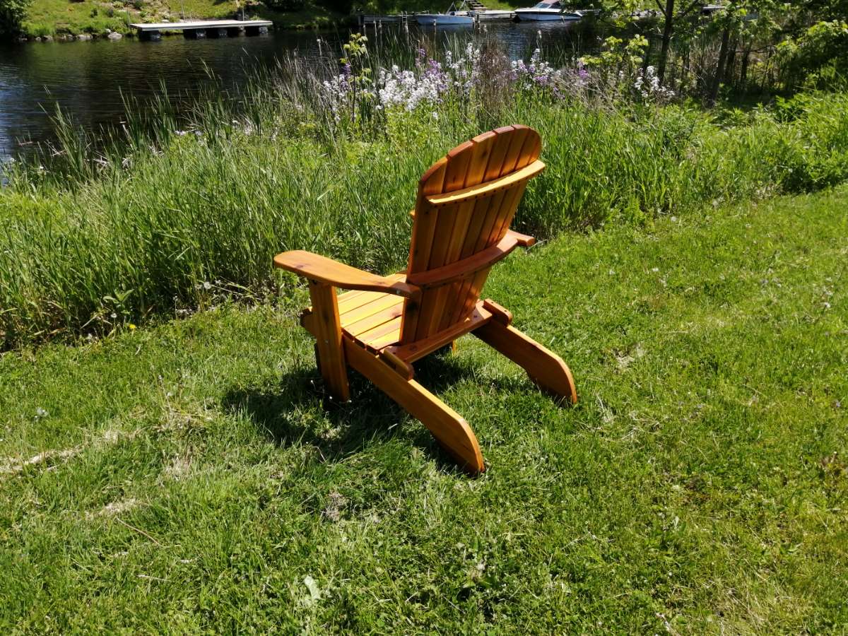 Wooden Folding Upright Adirondack Chair (Large) - R3 Miracles