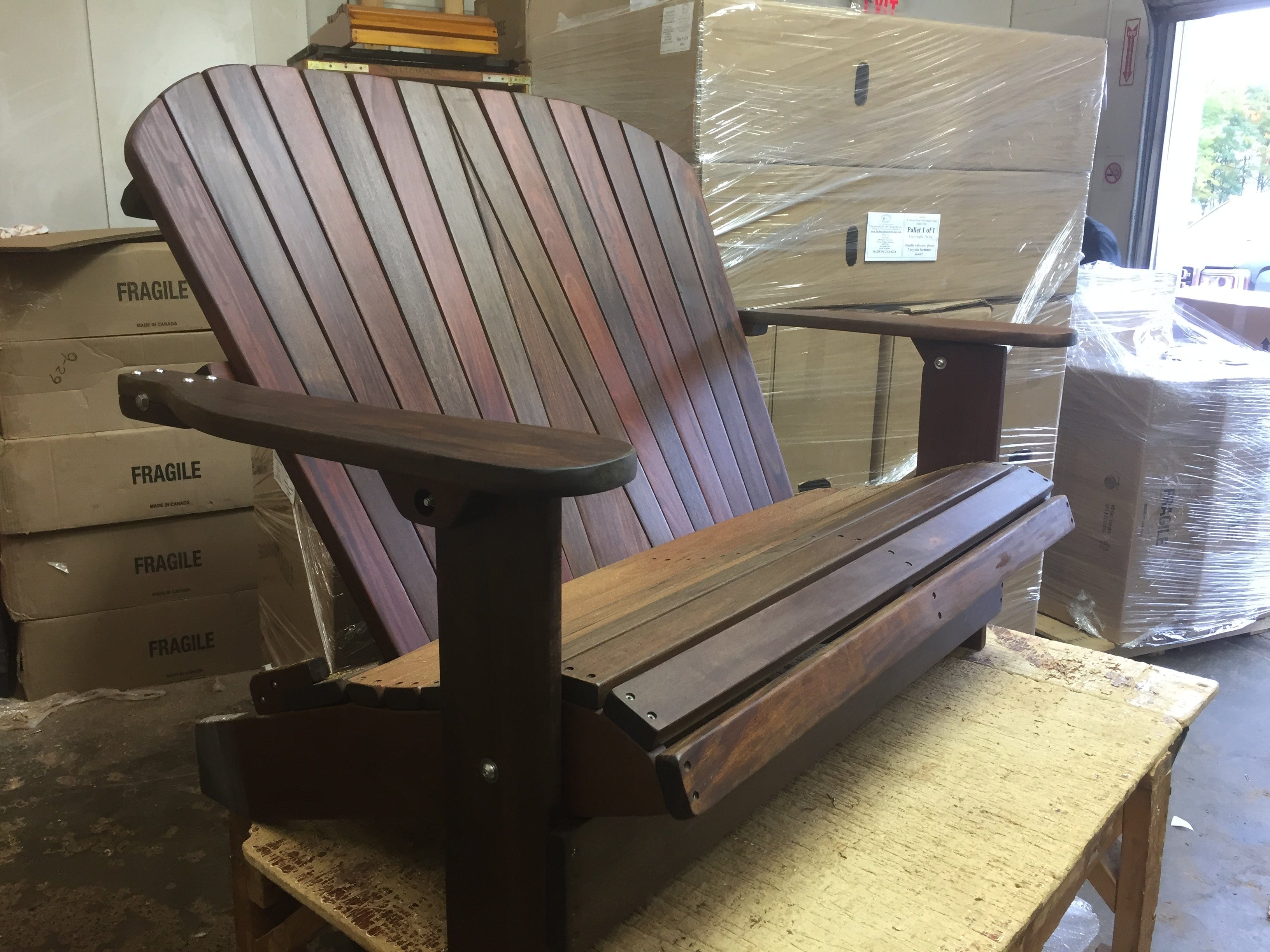 Wooden Folding Loveseat Adirondack Chair - R3 Miracles